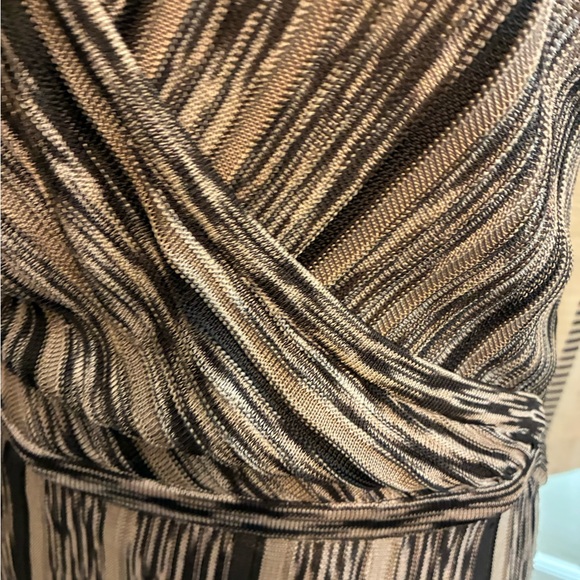 Jones New York Striped Brown Maxi Dress - Picture 5 of 15